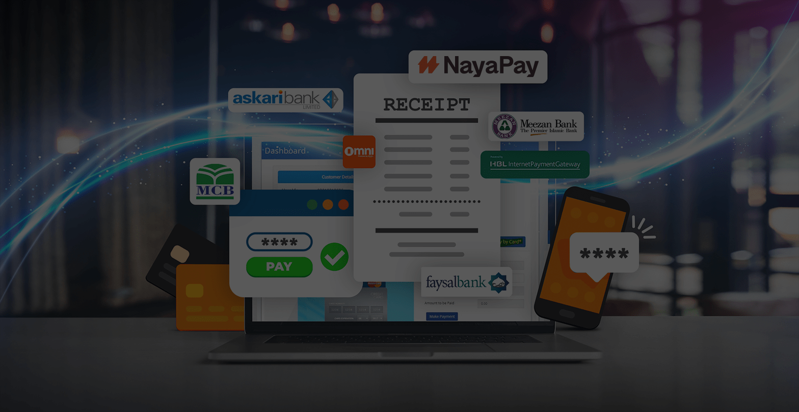 Diverse options to pay your bill